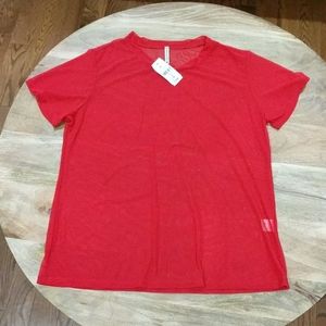 LF Emma & Sam fishnet crew neck top-- New!!